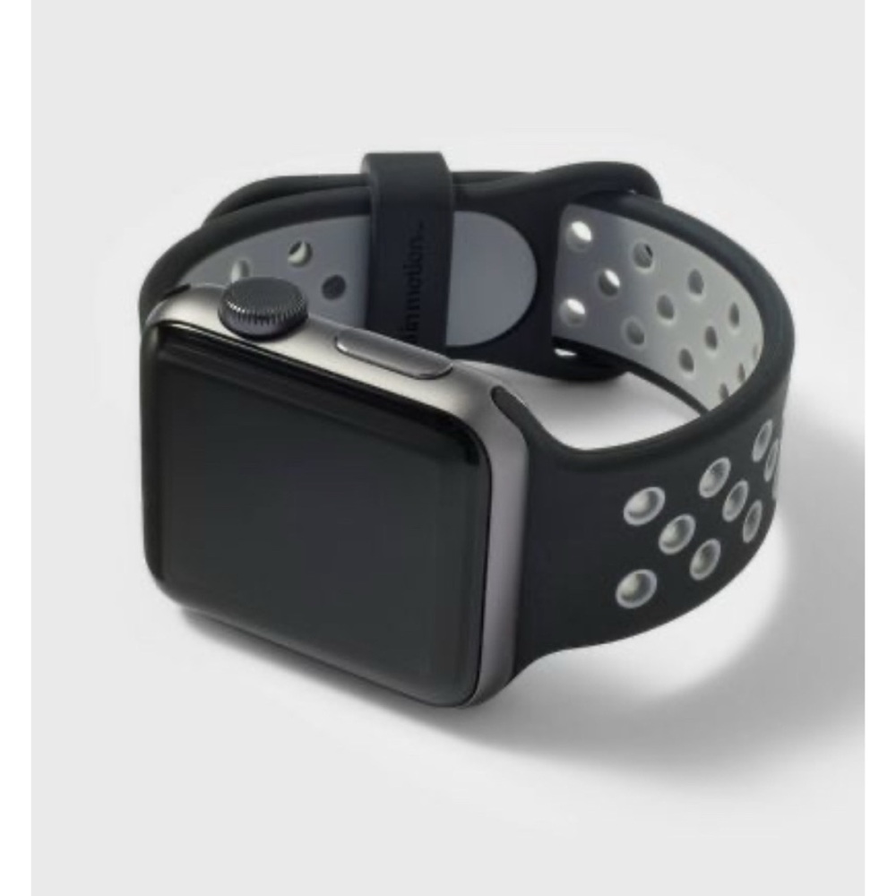 All in Motion Black Grey Apple Watch Bands